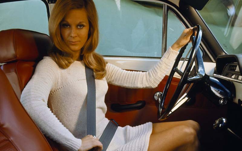 lady in car with seatbelt