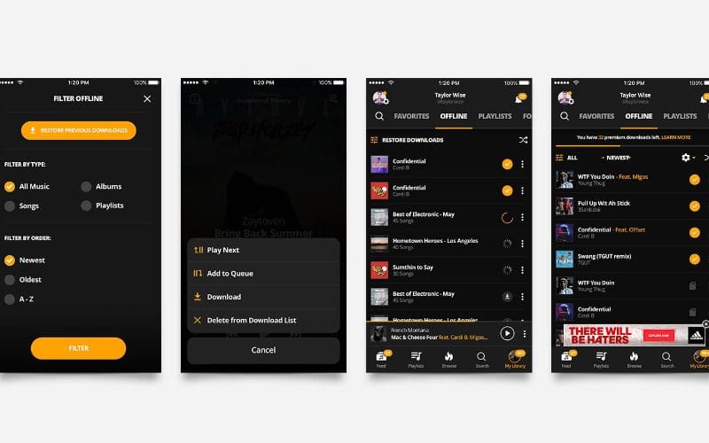 how to use audiomack