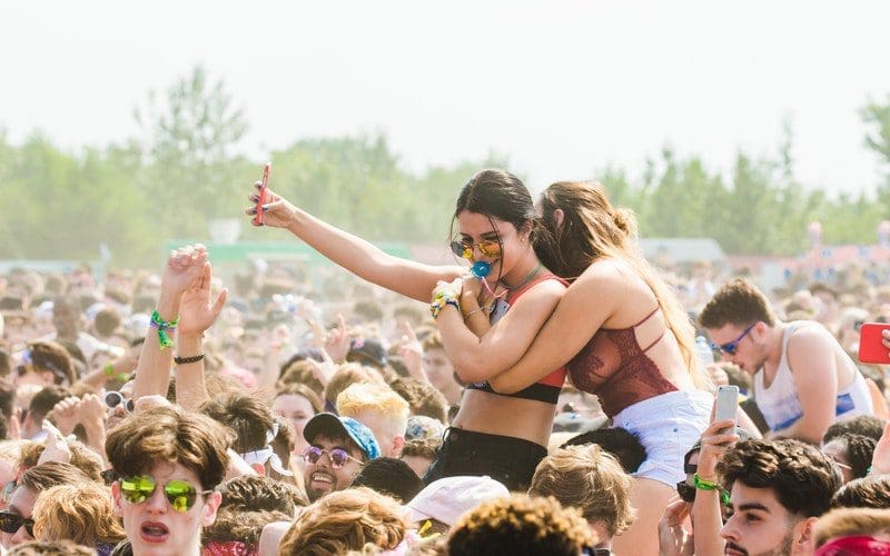 girls at festival