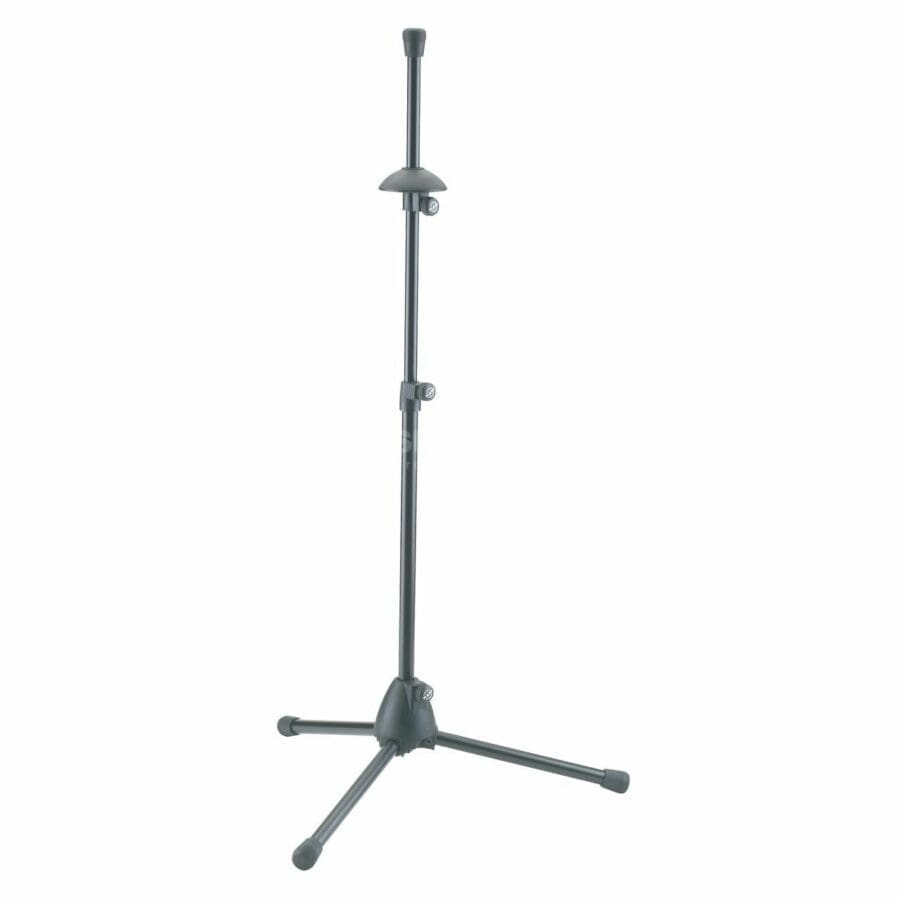 Black unit for holding brass instruments
