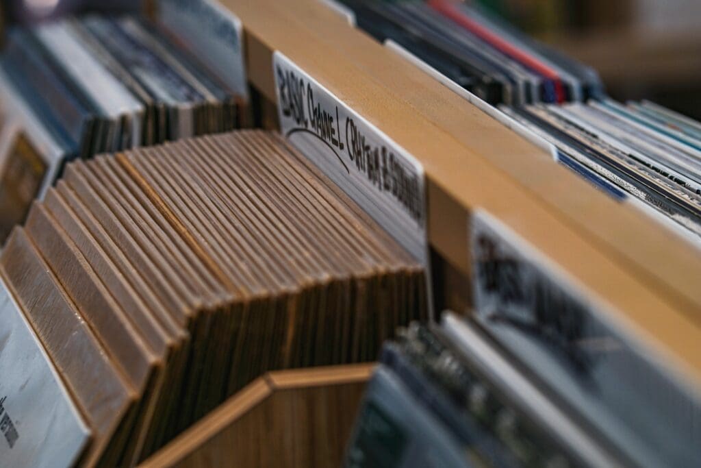 Music library in a  store