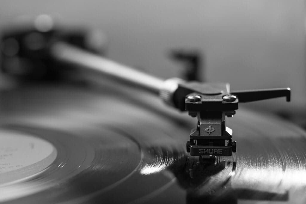 Vinyle records turntable stylus