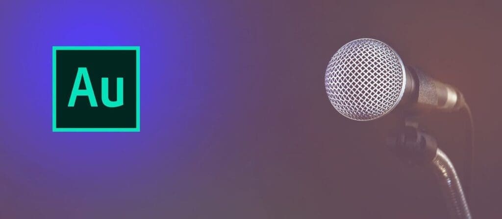 Audition Logo with microphone