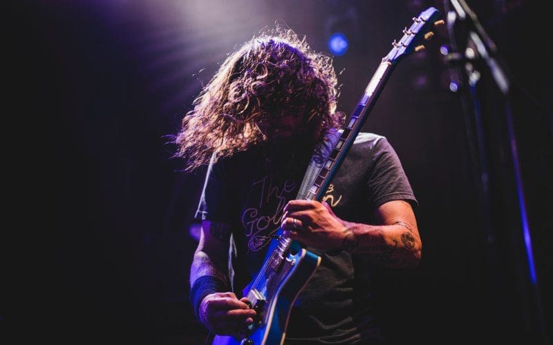 Guitarist on stage