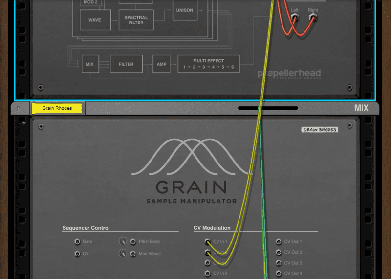 Reason Rack Patch Cables