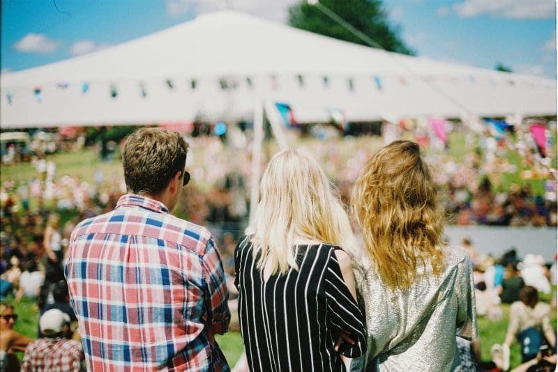 Festival goers