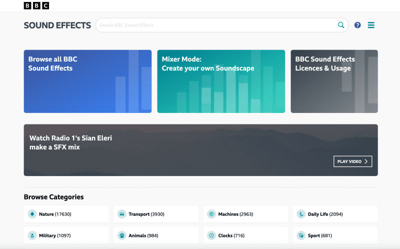 BBC Sound Effects Free