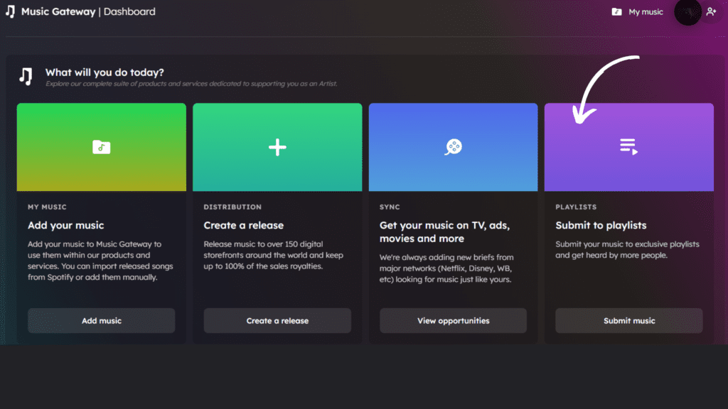 Get Your Music on Playlists