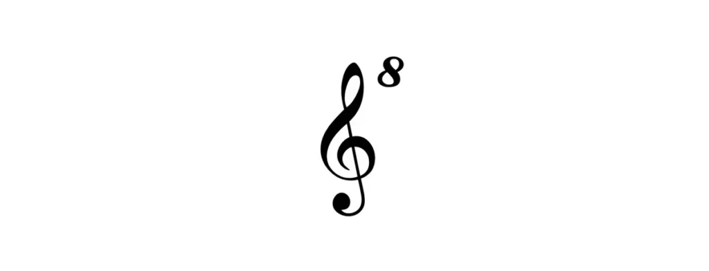 G-clef Ottava Alta