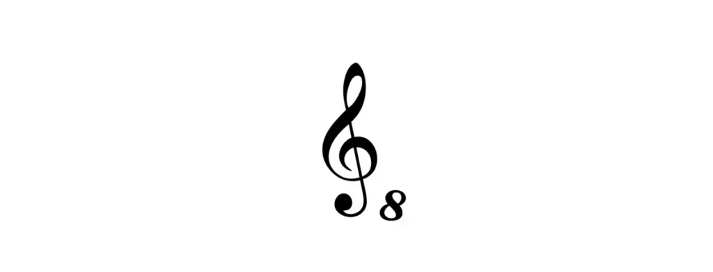 G-clef Ottava Bassa