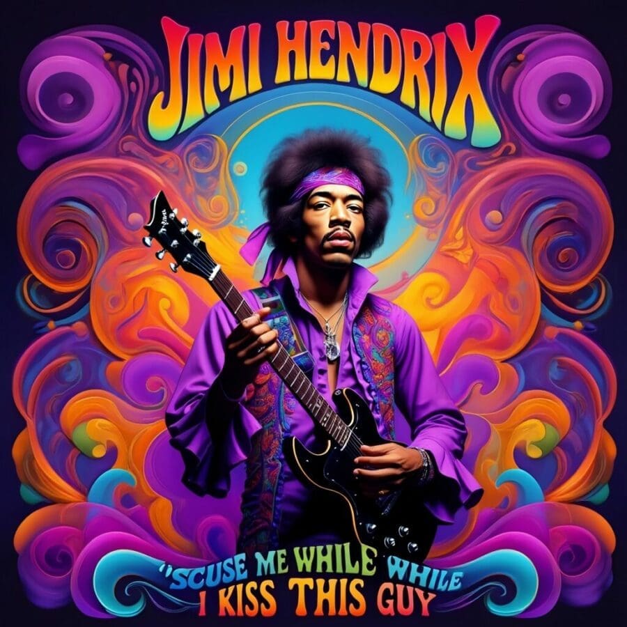 Jimi Hendrix's "'Scuse Me While I Kiss This Guy"